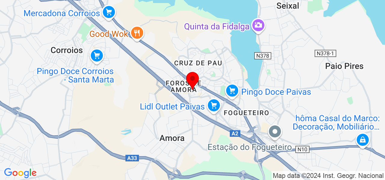 JSClean - Setúbal - Seixal - Map