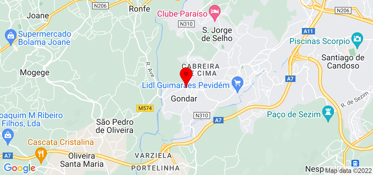 Jorge - Braga - Guimarães - Mapa