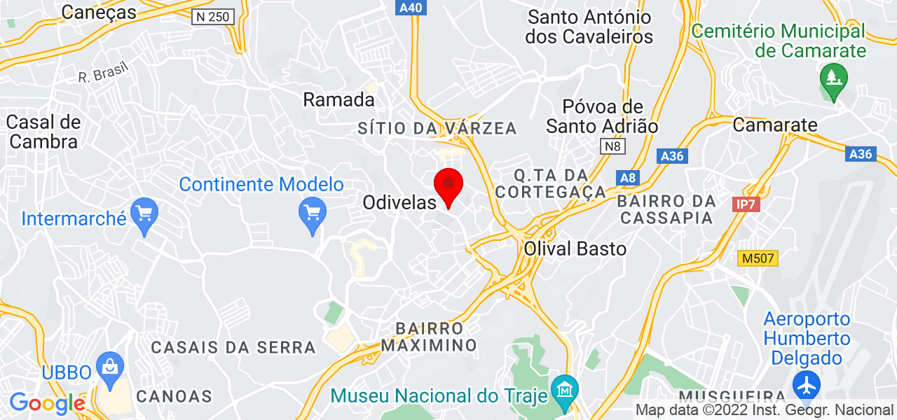 Remodela&ccedil;&otilde;es gon&ccedil;alves - Lisboa - Odivelas - Mapa