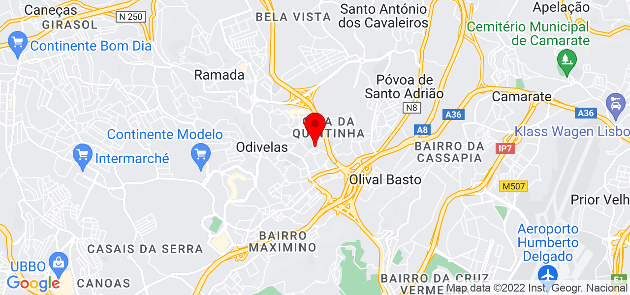 Marta Finatti - Lisboa - Odivelas - Mapa