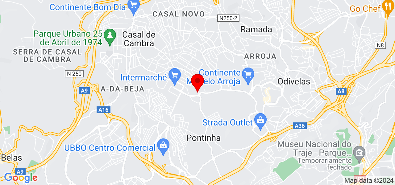 Inova Ar Condicionado - Lisboa - Odivelas - Mapa