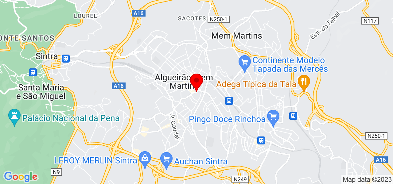 Central Construtora - Lisboa - Sintra - Mapa
