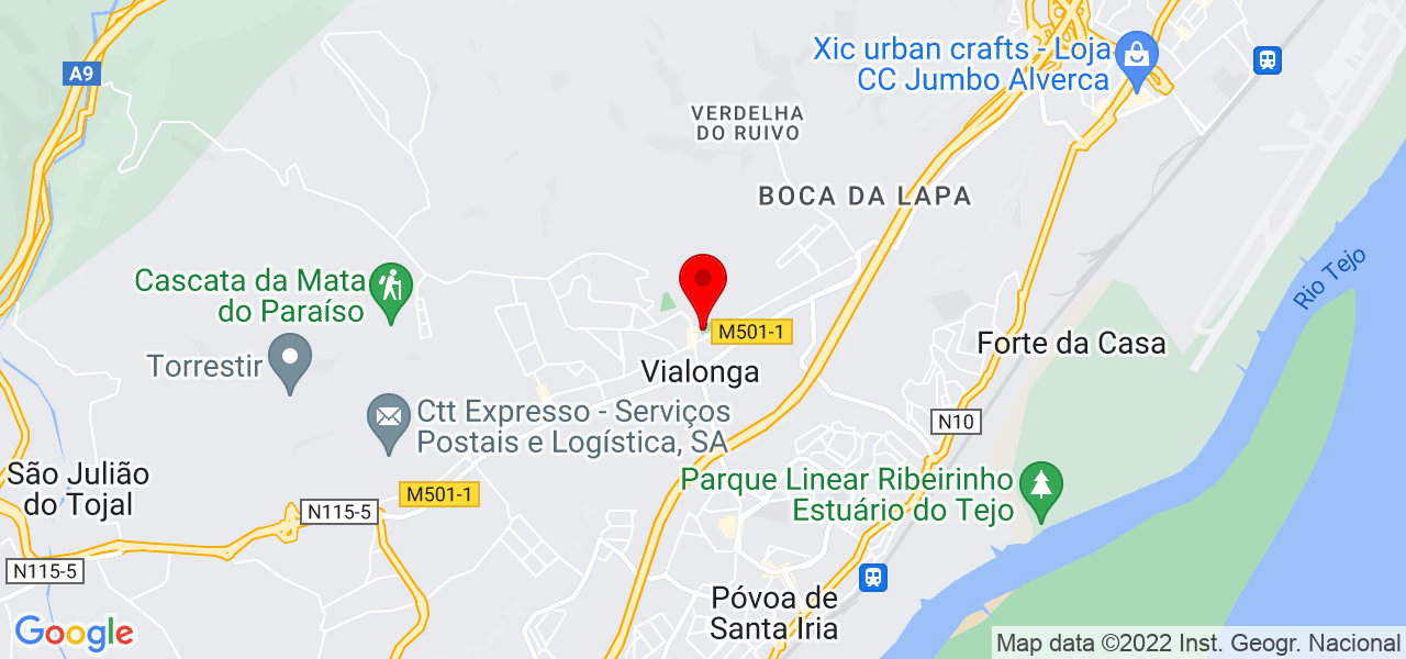 Jaime Silva - Lisboa - Vila Franca de Xira - Mapa