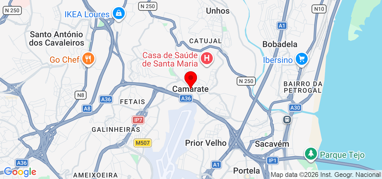 Jade Oliveira - Lisboa - Loures - Mapa