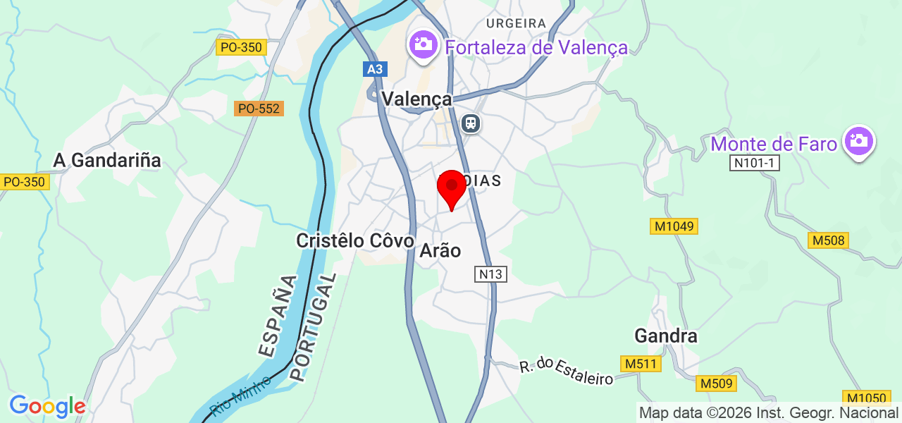 Rômulo - Viana do Castelo - Valença - Mapa