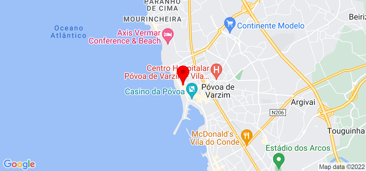 Lu&iacute;s Ribeiro - Porto - Póvoa de Varzim - Mapa
