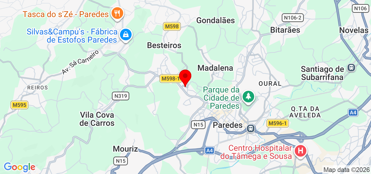 Sheila - Porto - Paredes - Map