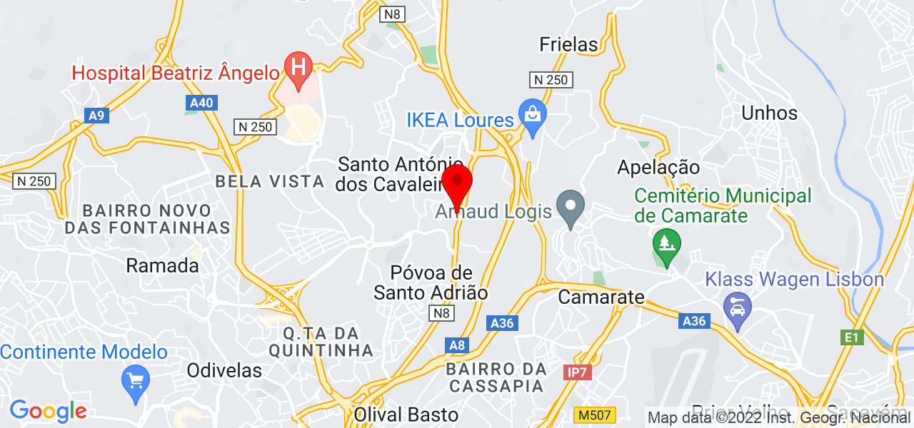Jardim_Real - Lisboa - Loures - Map