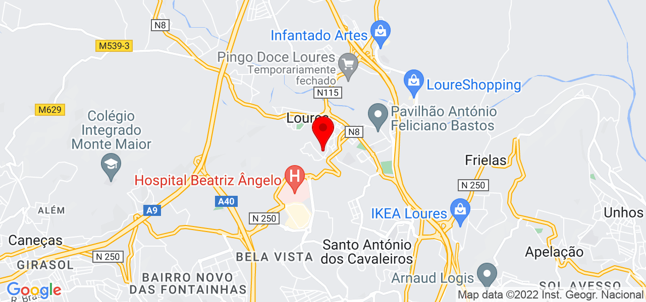 Julieta Morais - Lisboa - Loures - Mapa