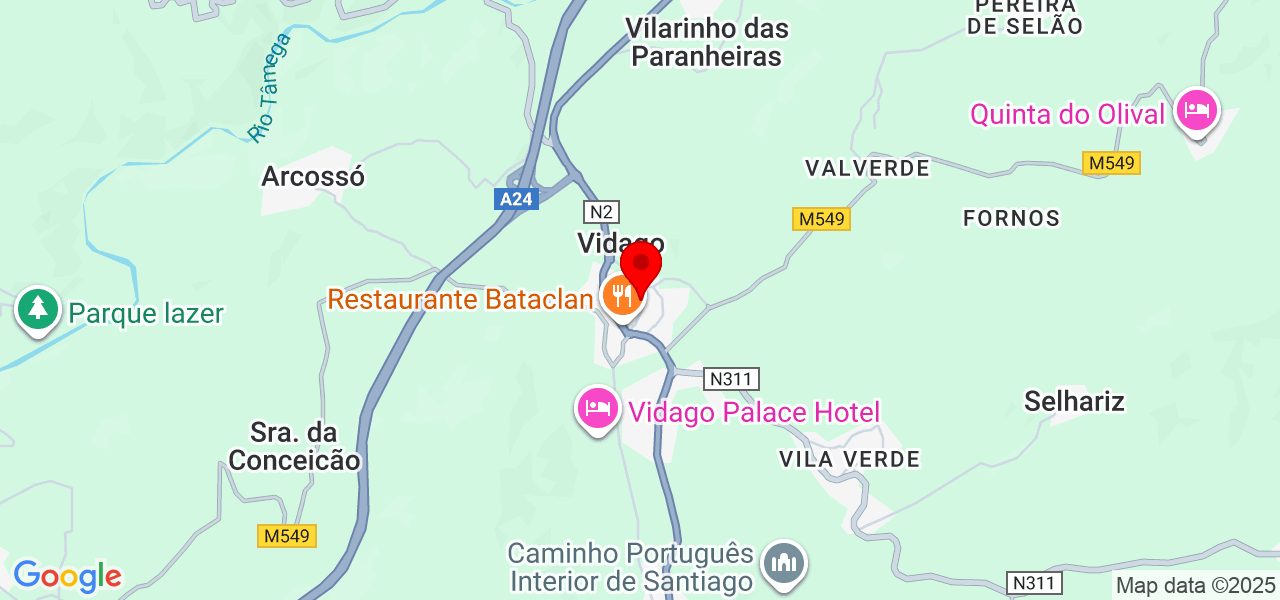 Maria Aparecida Rodrigues Valerio - Vila Real - Chaves - Mapa
