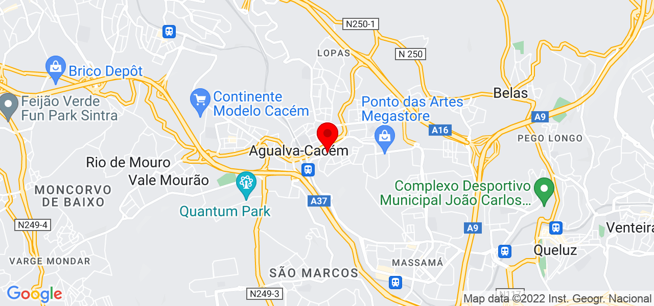 Junior Val&eacute;rio - Lisboa - Sintra - Mapa