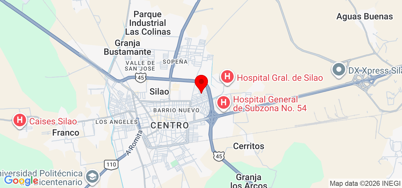 Especialistas en Recubrimientos - Guanajuato - Silao de la Victoria - Mapa