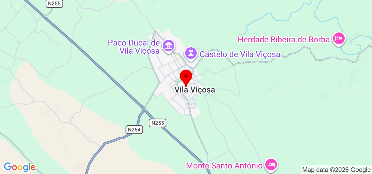 Beatriz Carvalho - Évora - Vila Viçosa - Karte