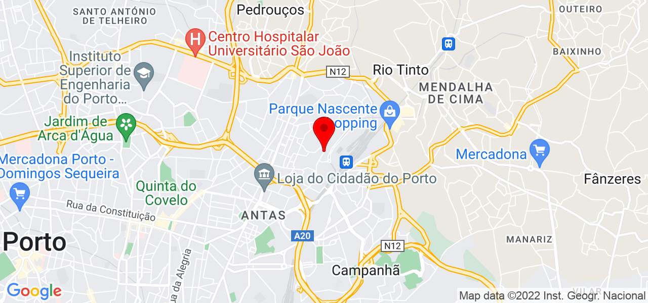 M&aacute;rcia Xavier - Porto - Porto - Mapa