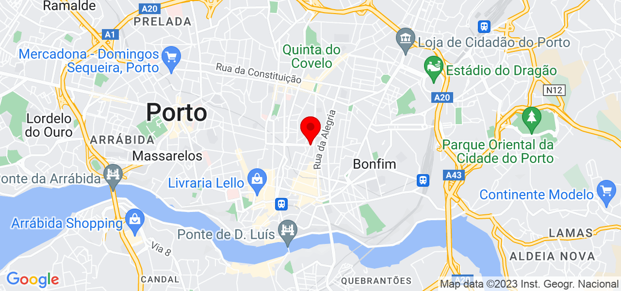 Lorena de Paula - Porto - Porto - Mapa