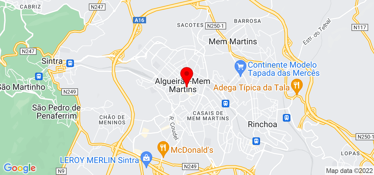Fred - Lisboa - Sintra - Mapa