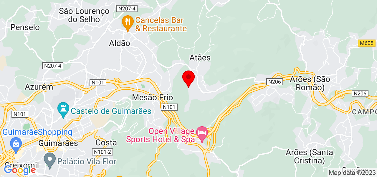 Ariana - Braga - Guimarães - Mapa