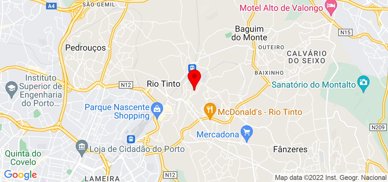 Joaquim Rocha - Porto - Gondomar - Mapa