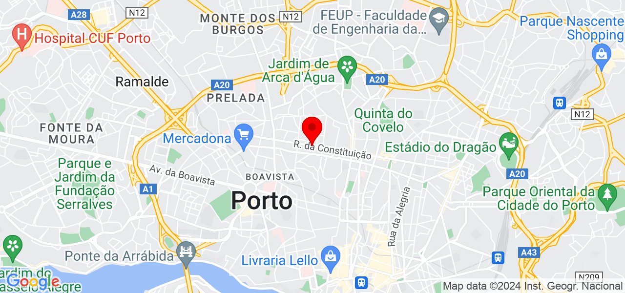 Francisconstrucoes - Porto - Porto - Mapa