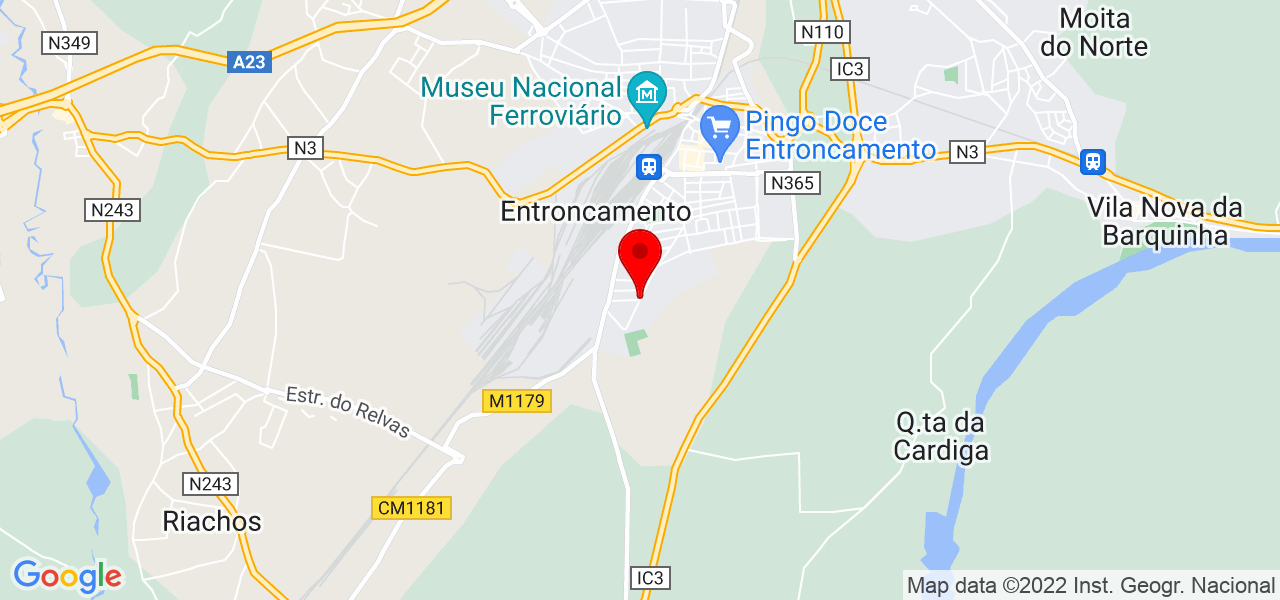 Maria In&ecirc;s - Santarém - Entroncamento - Mapa