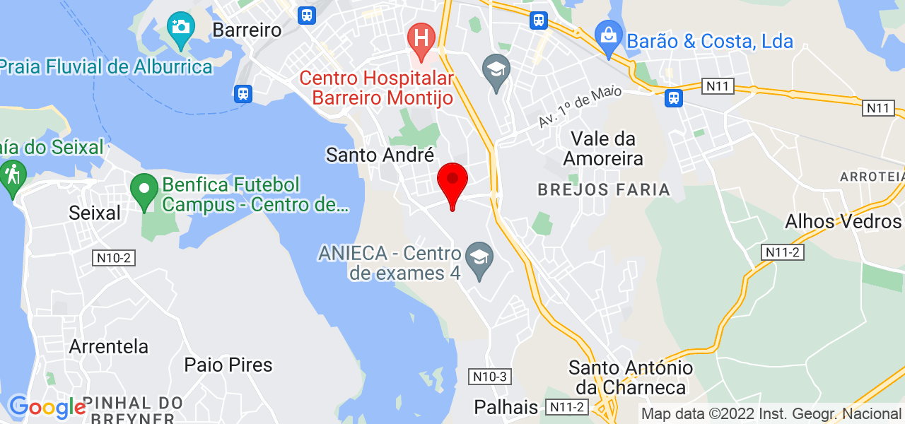 Bruno Mendes - Setúbal - Barreiro - Mapa