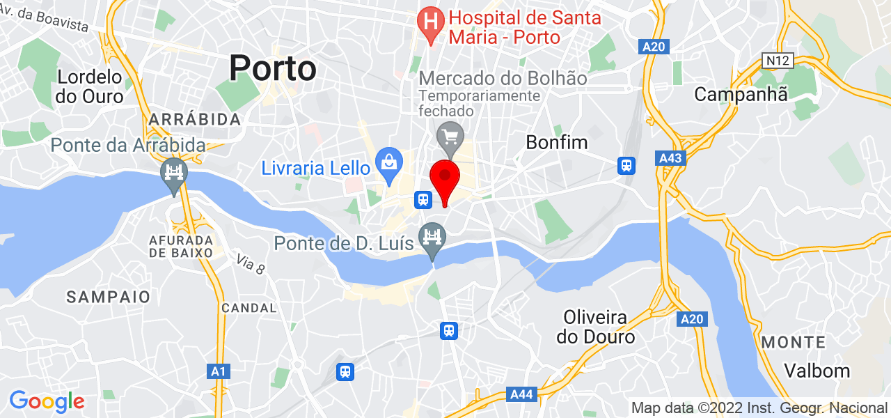 Fernando Lemos dos Santos - Porto - Porto - Mapa