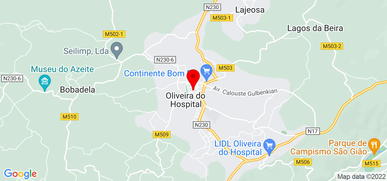 Cl&aacute;udio Almeida - Coimbra - Oliveira do Hospital - Mapa