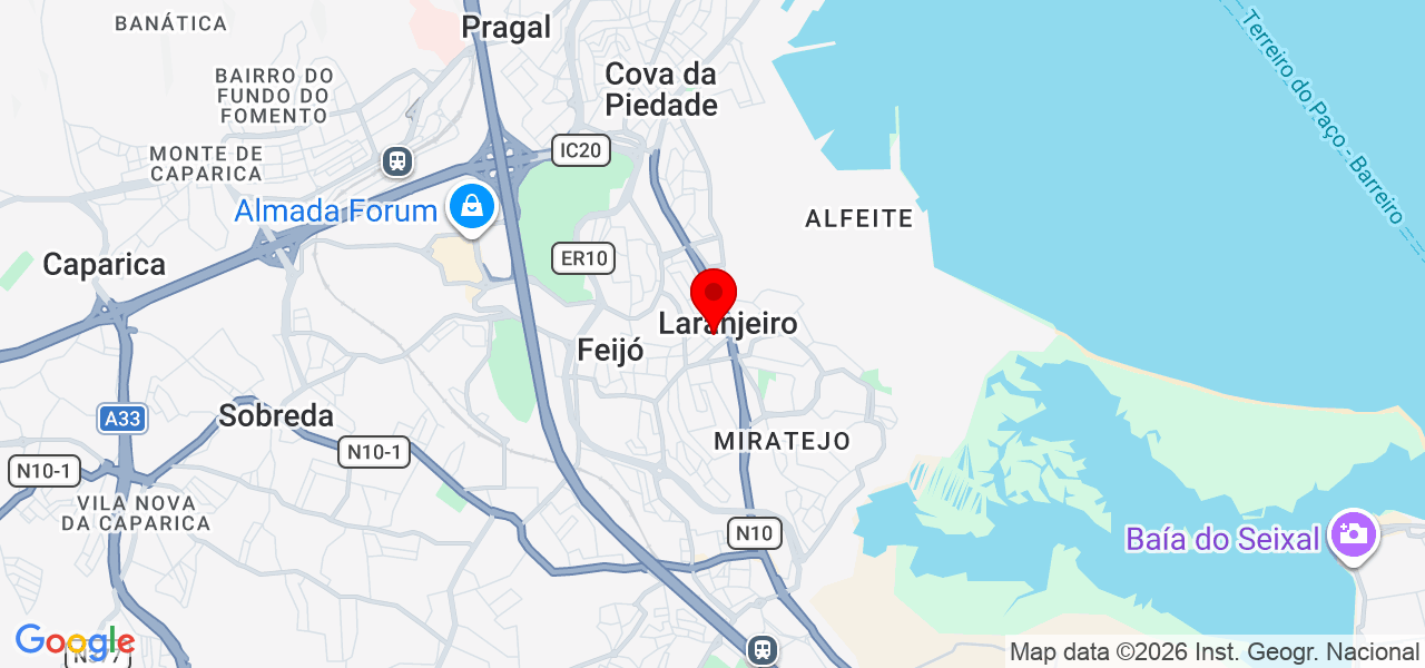 Miguel Alberto - Setúbal - Almada - Mapa