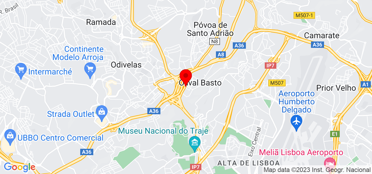 Dom&eacute;stica limpeza - Lisboa - Odivelas - Mapa