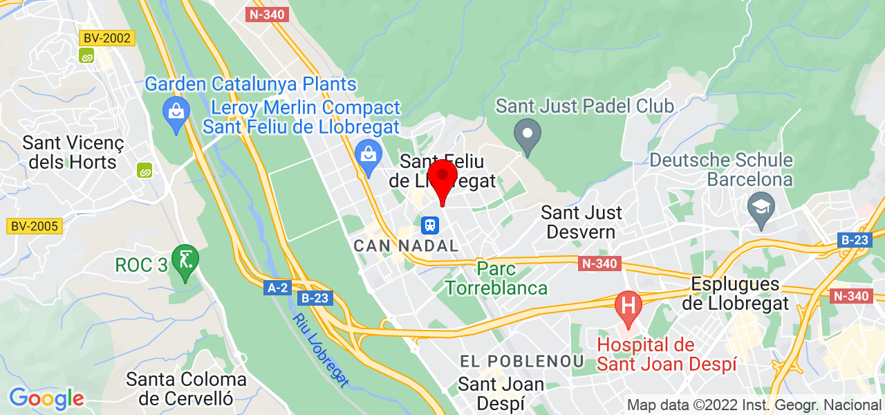 M&oacute;nika - Cataluña - Sant Feliu de Llobregat - Mapa