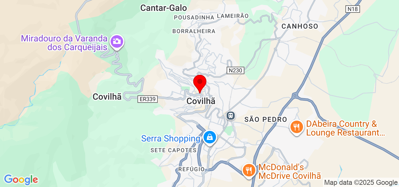 Cláudio Rodrigues - Castelo Branco - Covilhã - Map