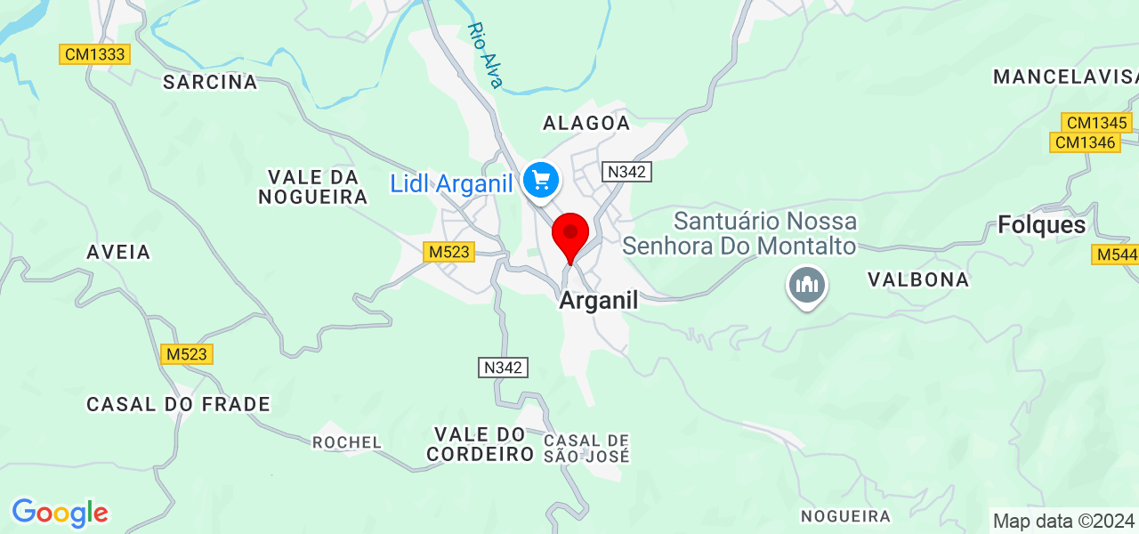 Mario Marques - Coimbra - Arganil - Map