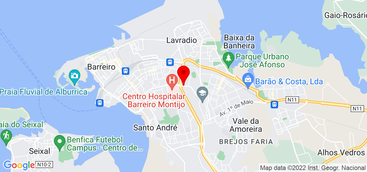Victor Rocha - Setúbal - Barreiro - Mapa
