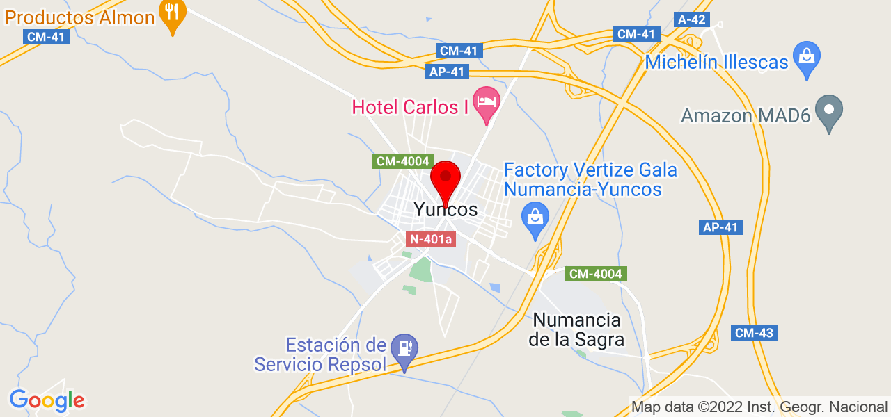 Rocio - Castilla-La Mancha - Yuncos - Mapa