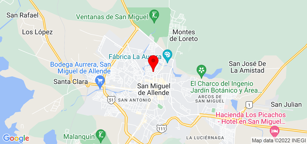 Aleida Habana - Guanajuato - San Miguel de Allende - Mapa