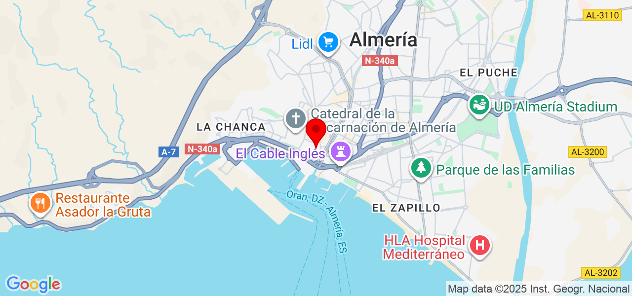 Clases de Yoga - Andalucía - Almería - Mapa