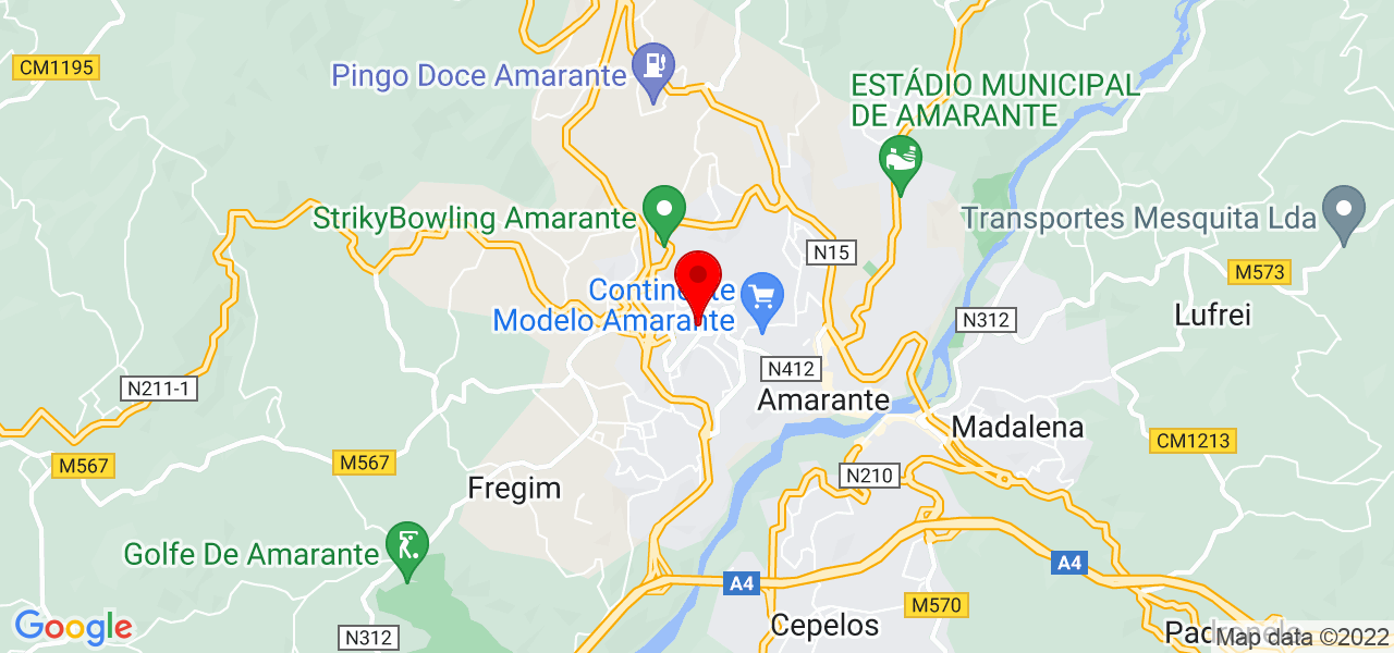 Carlos Correia - Porto - Amarante - Mapa