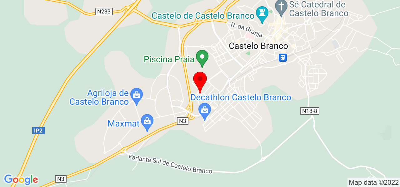 Andreia - Castelo Branco - Castelo Branco - Mapa