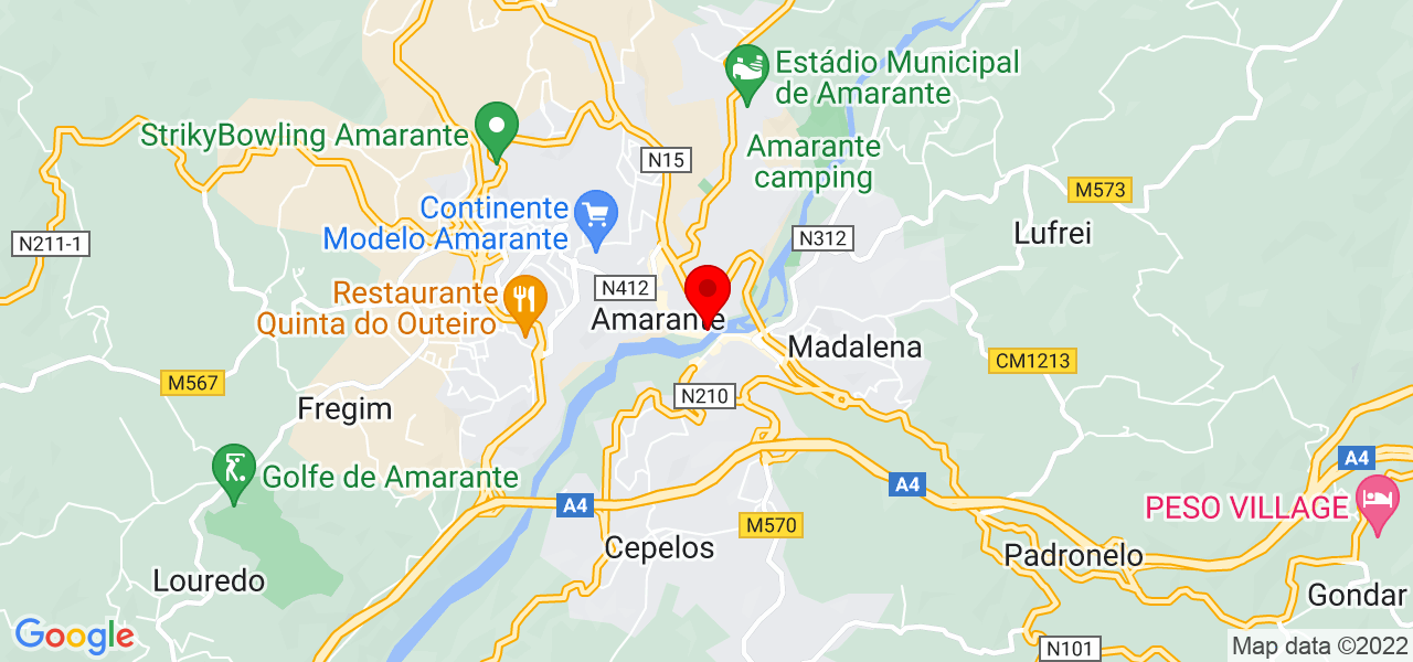 Emilly Rocha - Porto - Amarante - Mapa