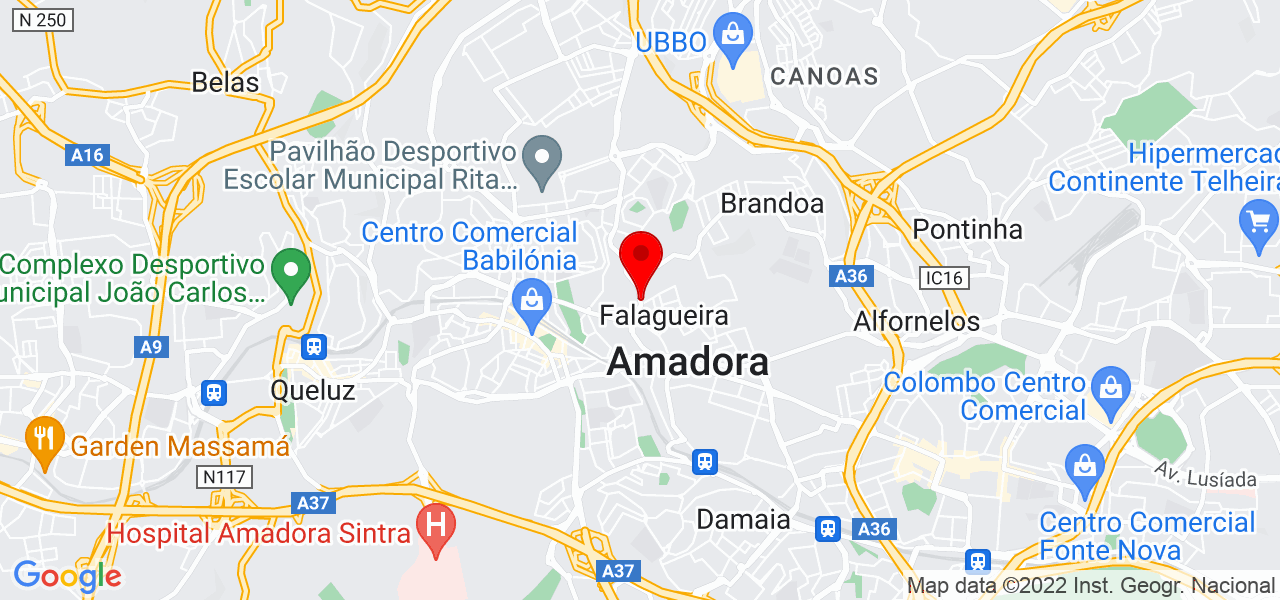 Ines ribeirinho - Lisboa - Amadora - Mapa