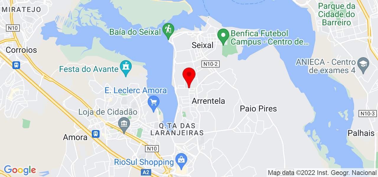 Olavo - Setúbal - Seixal - Mapa
