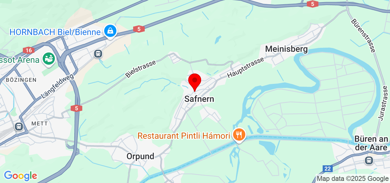 Menuiserie-delley.ch - Bern - Safnern - Carte