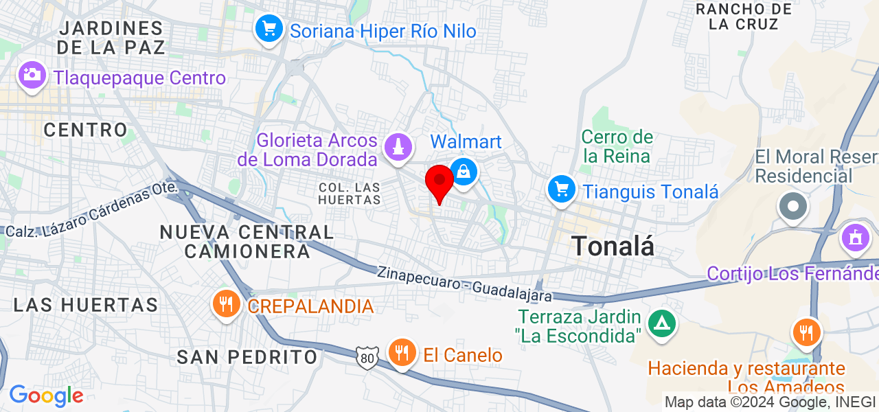 Creat. Bienestar - Jalisco - Tonalá - Mapa