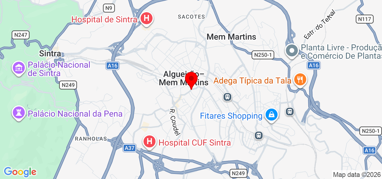 Pigmento Ancestral - Lisboa - Sintra - Mapa