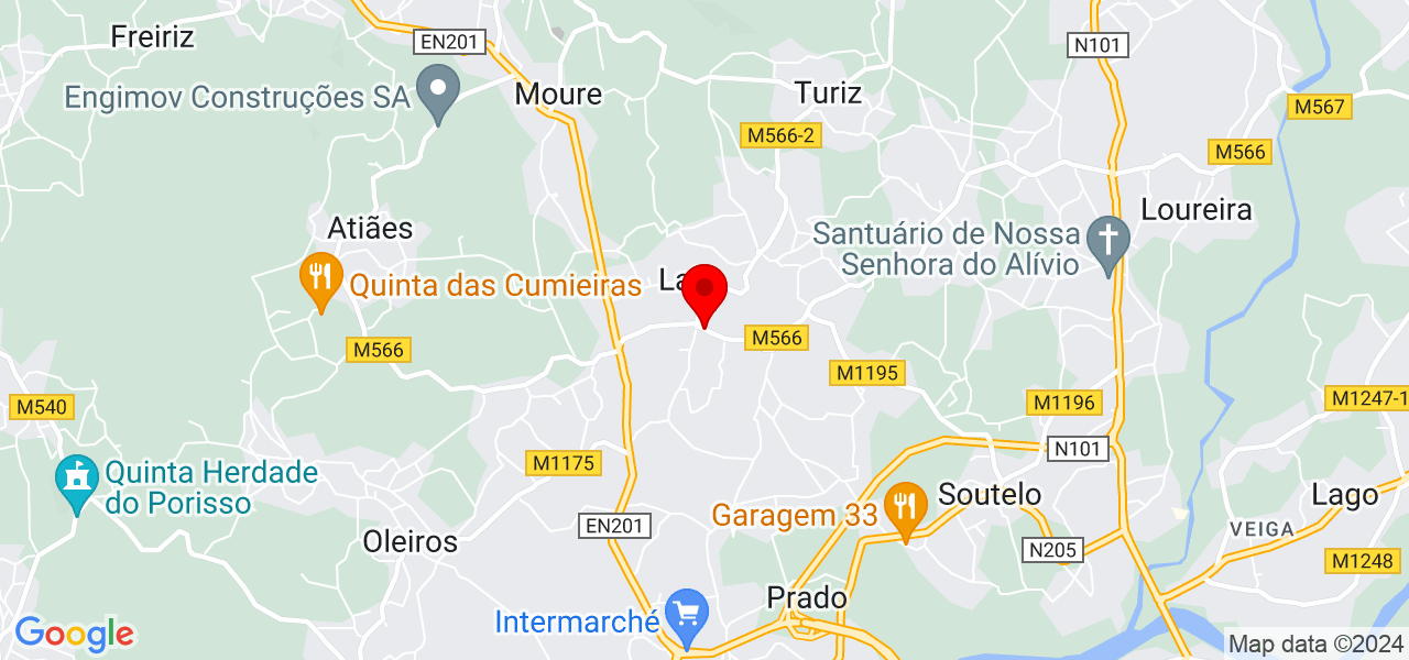 Elvis - Braga - Vila Verde - Mapa