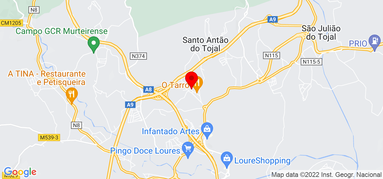 Andreia Costa - Lisboa - Loures - Mapa