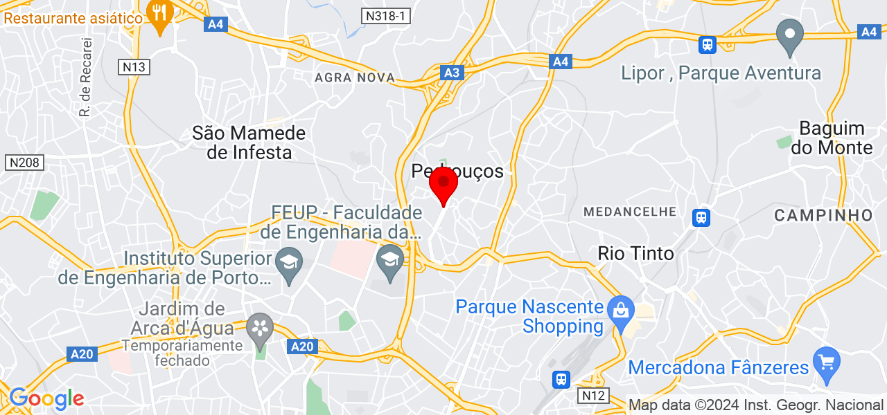 Rui Ribeiro Zome - Porto - Maia - Mapa