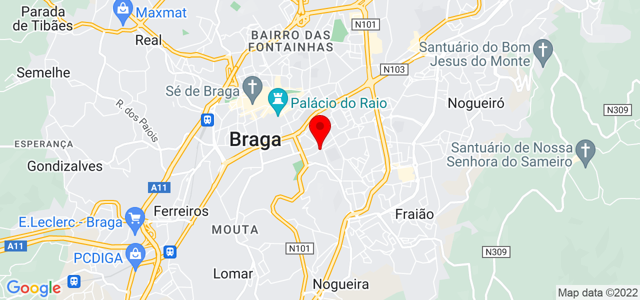 Jaqueline Alves - Braga - Braga - Mapa