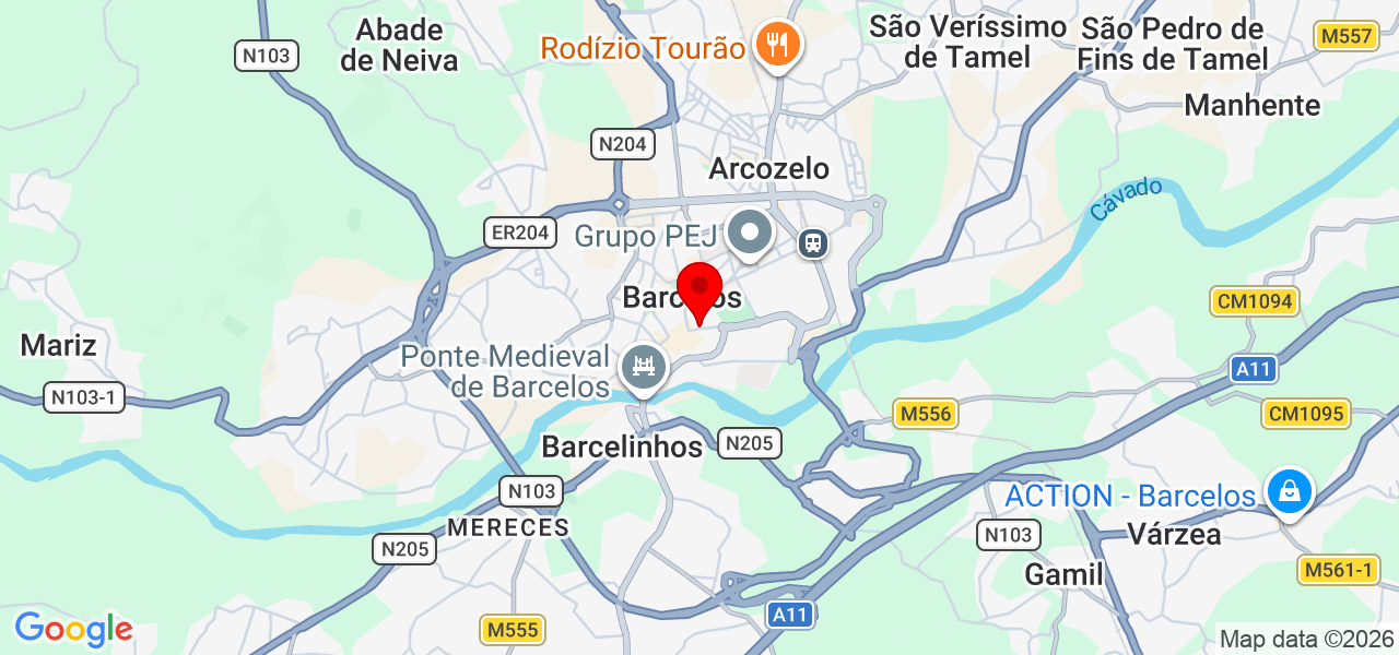 assisteknica - Braga - Barcelos - Mapa