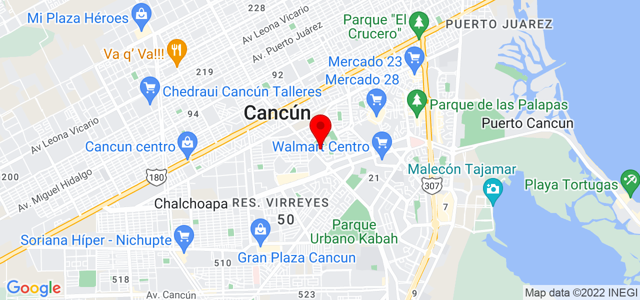 artxhanna - Quintana Roo - Benito Juárez - Mapa